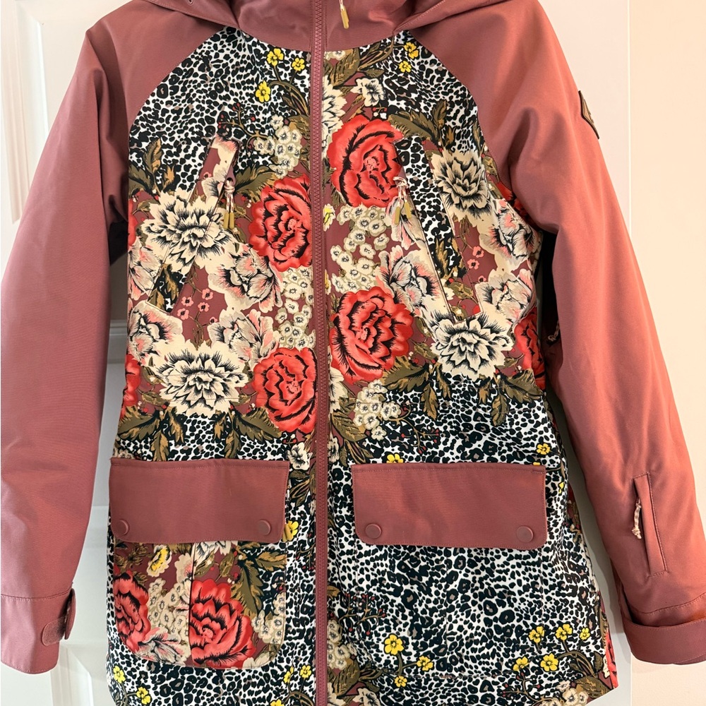 Burton Women's Jacket with Floral and Animal Print
